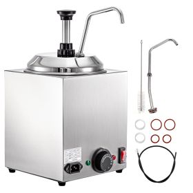 VEVOR Cheese Dispenser with Pump, 2.6Qt Capacity Nacho Cheese Warmer with Pump, 650W Hot Fudge Warmer VEVOR Cheese Dispenser with Pump, 2.6Qt Capacity Nacho Cheese Warmer with Pump, 650W Hot Fudge Warmer